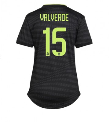 Real Madrid Federico Valverde #15 Tredje Tröja Dam 2022-23 Korta ärmar